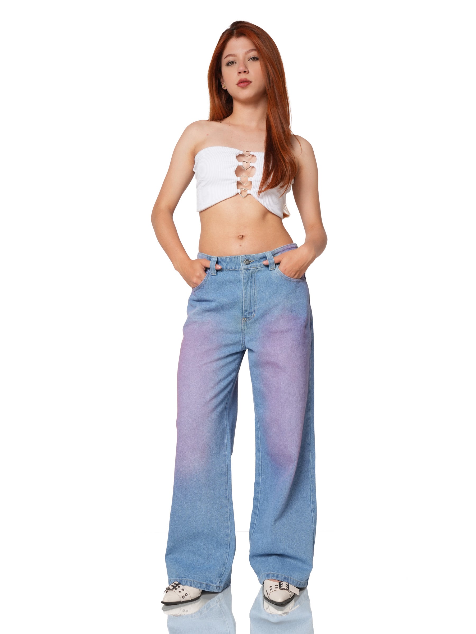 Wide Leg Cherry Smoke