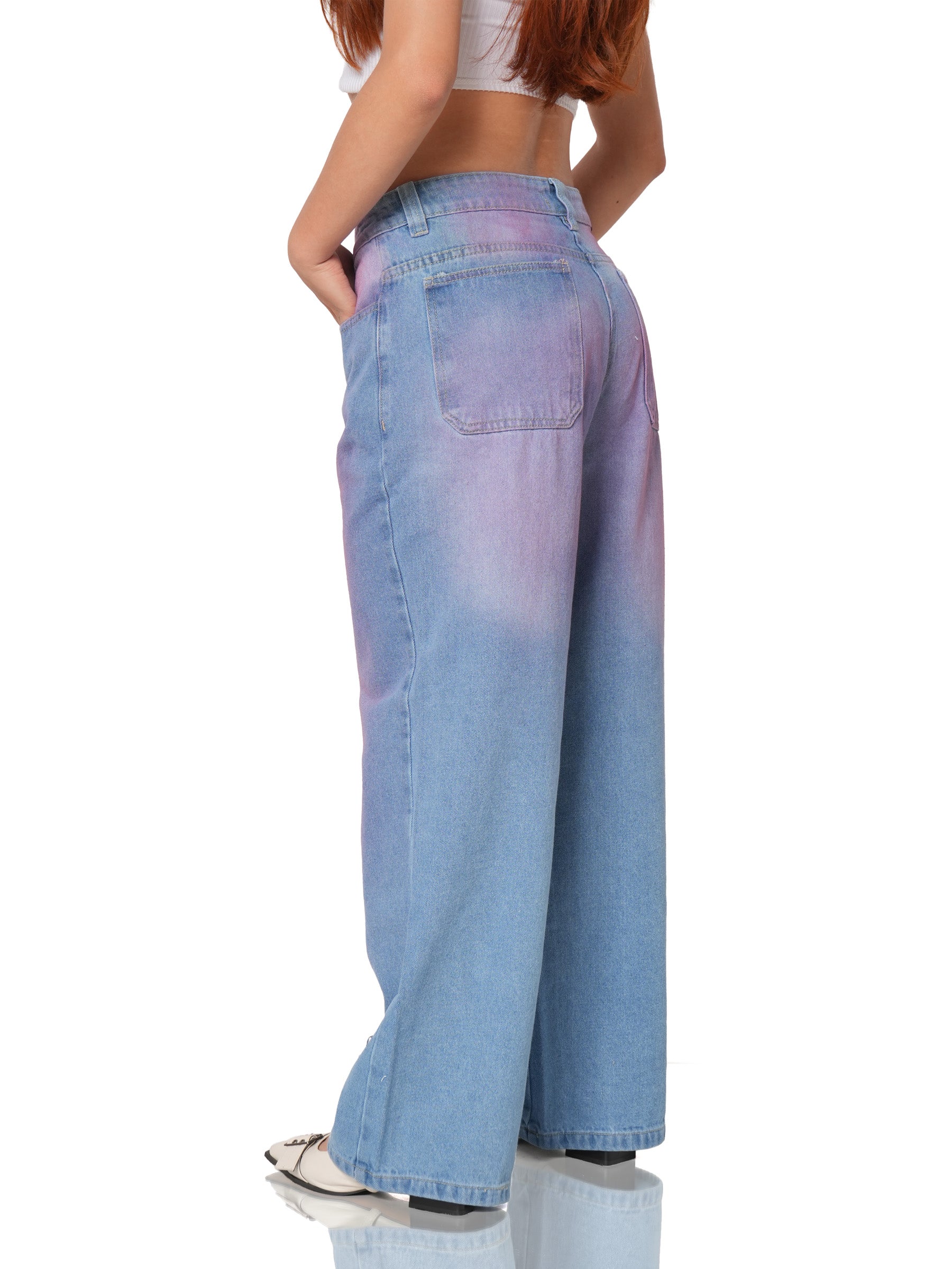 Wide Leg Cherry Smoke