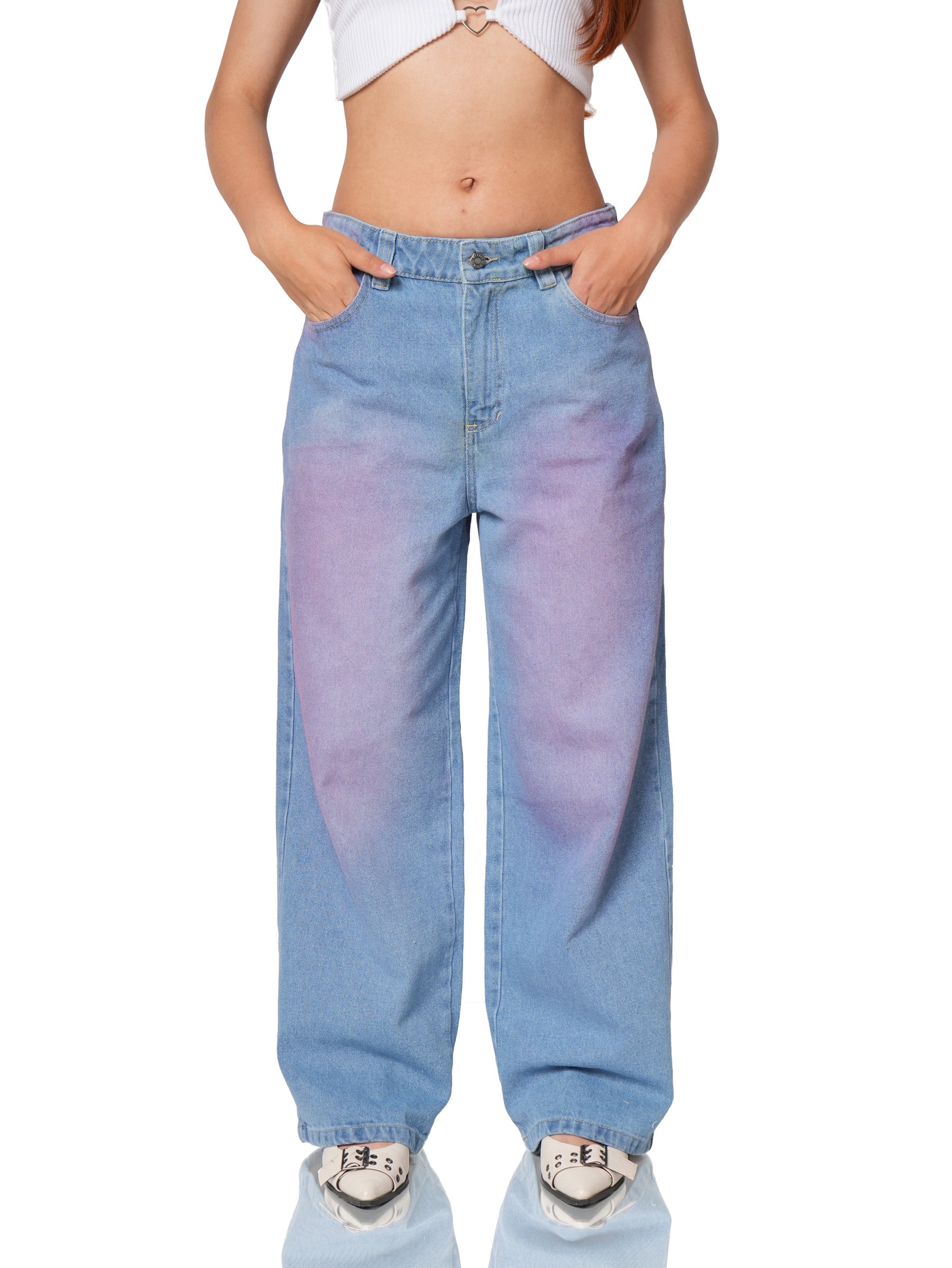 Wide Leg Cherry Smoke