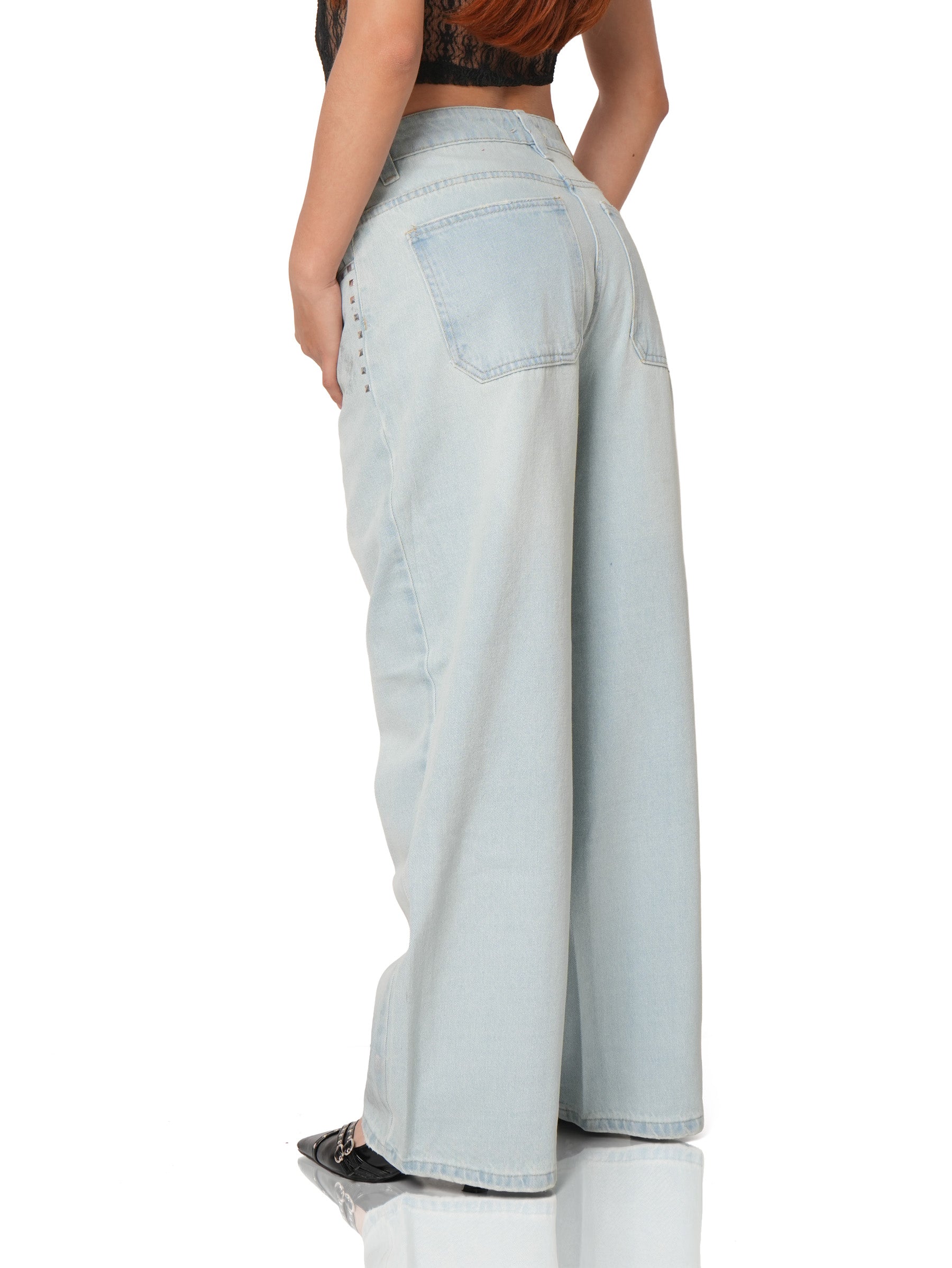 Wide Leg Shine Ice